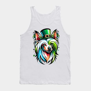 Chinese Crested Celebrates Saint Patrick's Day Tank Top